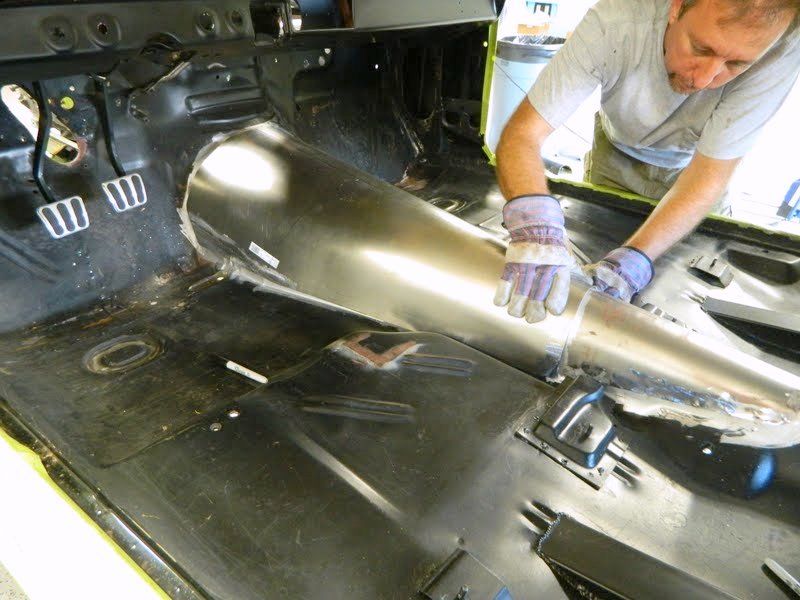 '67 Nova Project New Trans Tunnel Fabrication, Day 6 (August 9, 2012)