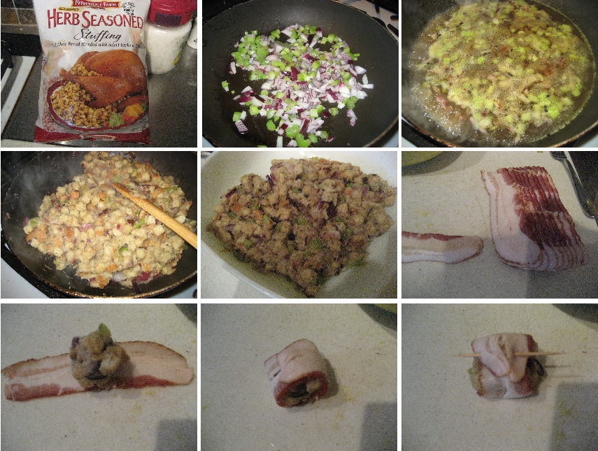 Cuban in the Midwest Stuffing Balls Wrapped in Bacon