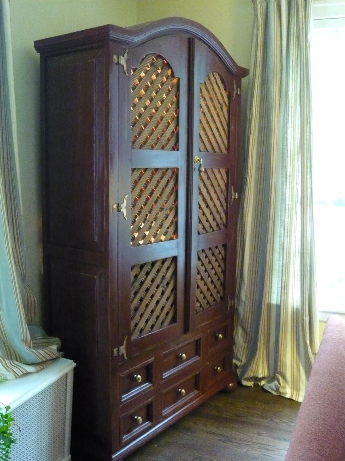 Designing Domesticity Living Room Armoire It's Done!