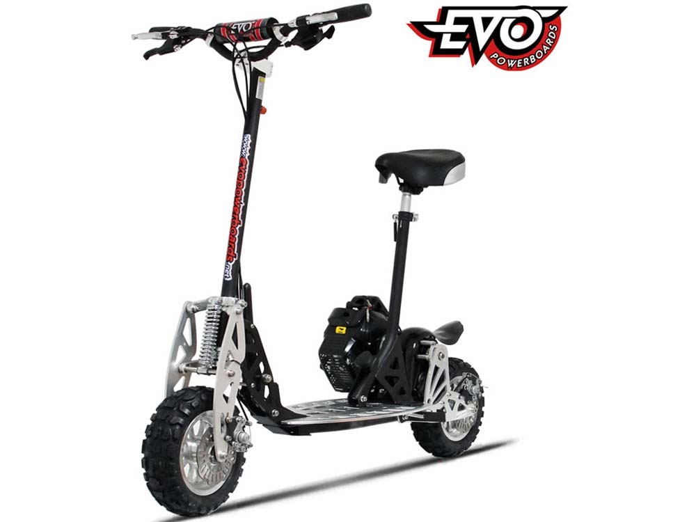FunBikes Quads and Mini Motos Evo Powerboard Scooters Electric v. Petrol