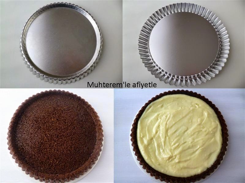 Muhterem�le Afiyetle MUZLU TART KEK