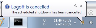 Abort Shutdown Abort Shutdown