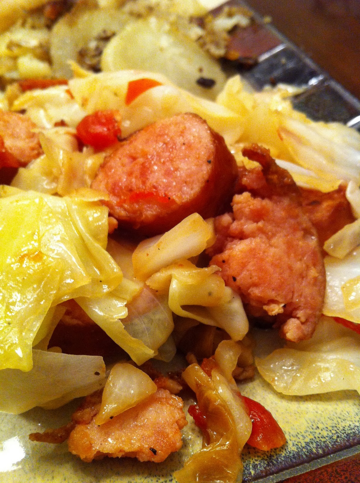 Ridiculously Delicious Kielbasa and Cabbage
