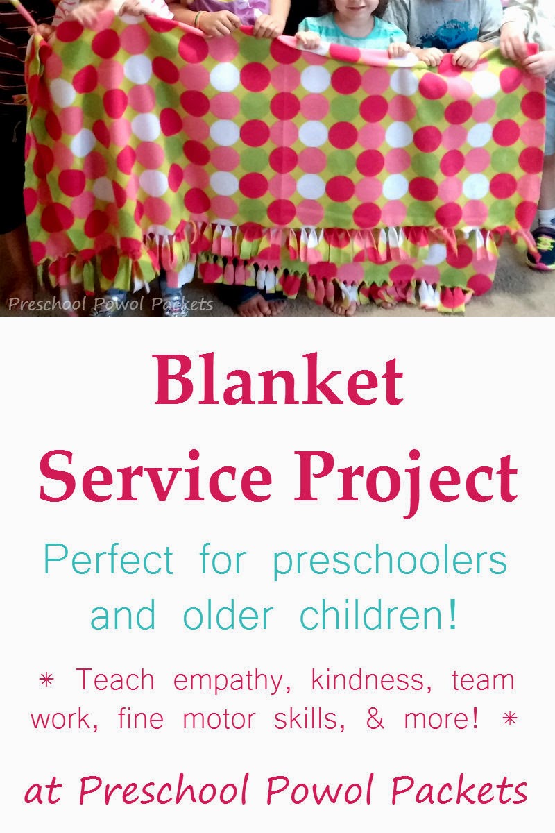 Preschool Service Project Blankets for Children Preschool Powol Packets