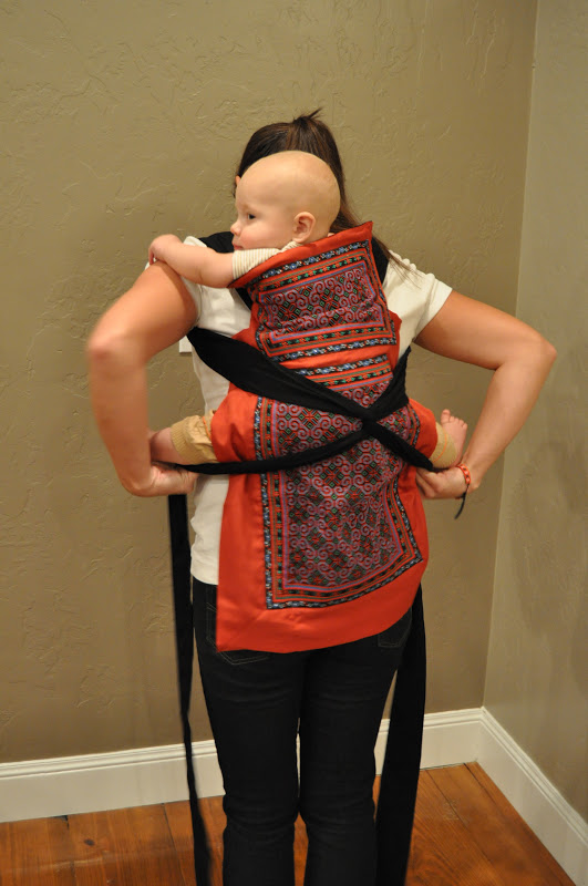 Dai Nyia PICTURES How to Wear a Hmong Baby Carrier