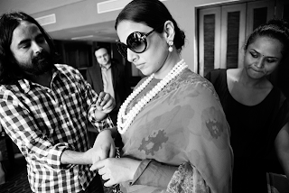 Vidya Balan's behind scene photos #CannesFilmFestival 