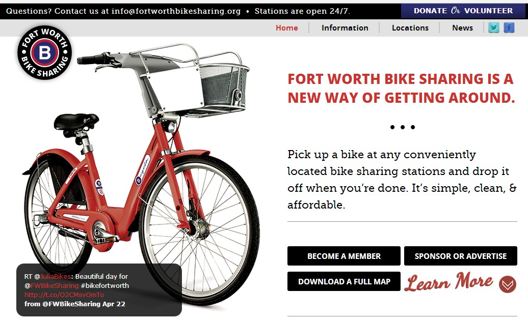 Durango Texas Today Marks The Launch Of The Fort Worth Bike Sharing