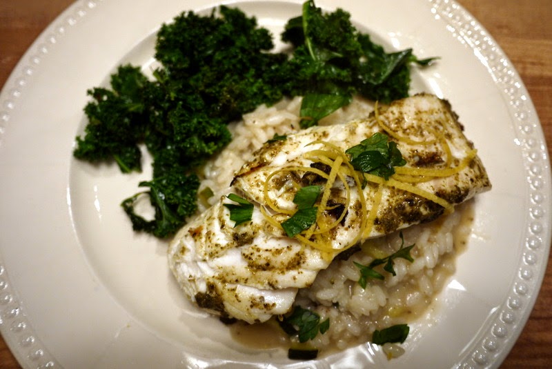 Gathering Around The Grill Grilled PestoCrusted Halibut and Lemony