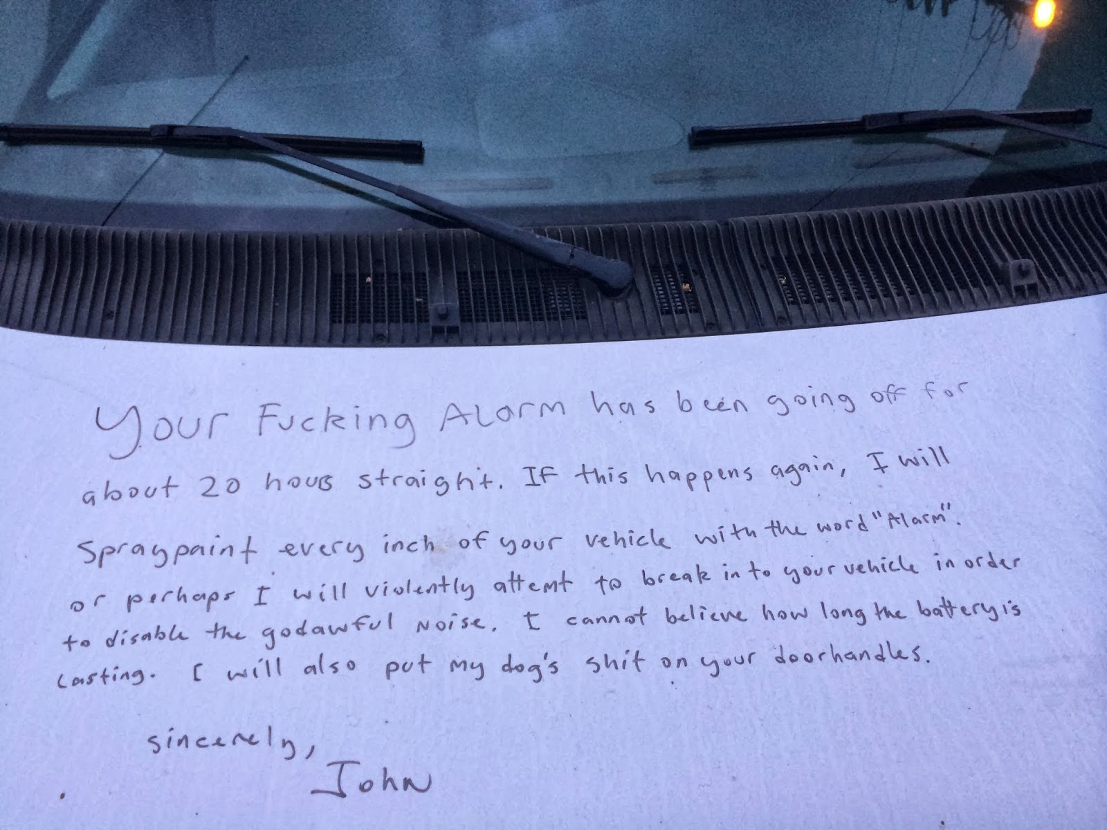 Funny Stuff for Your Day Slightly Upset About A Car Alarm Jokes