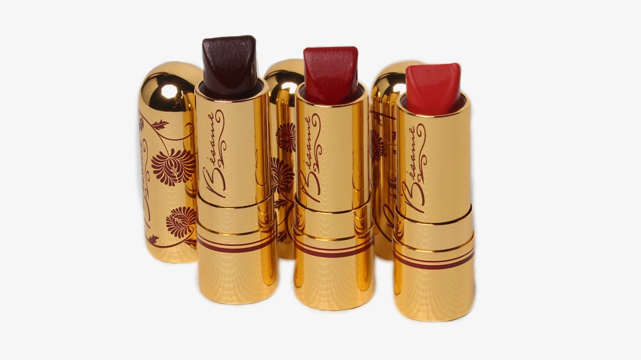 Besame Cosmetics Lipstick Review Noir Red, American Beauty and Tango