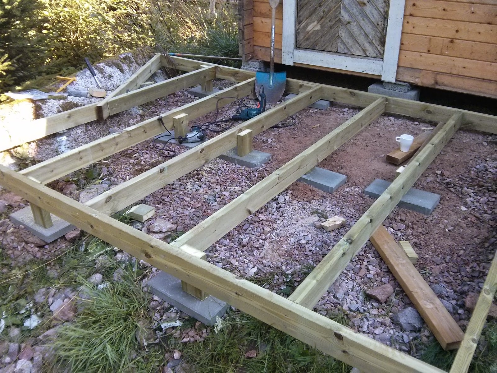 Snickrarens byggblogg: Bygga vedeldad bastu vid en bäck 4