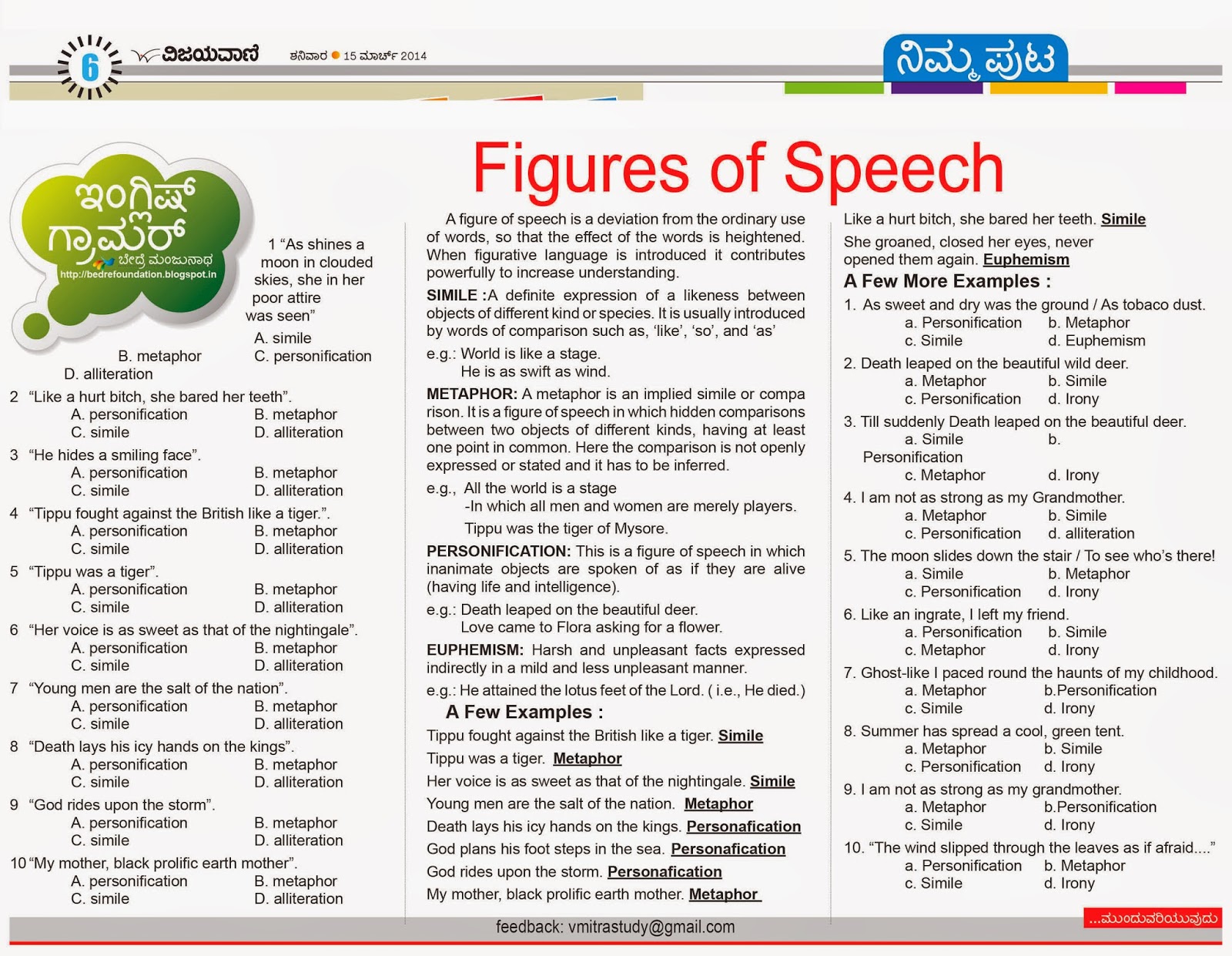 Common figures of speech list image