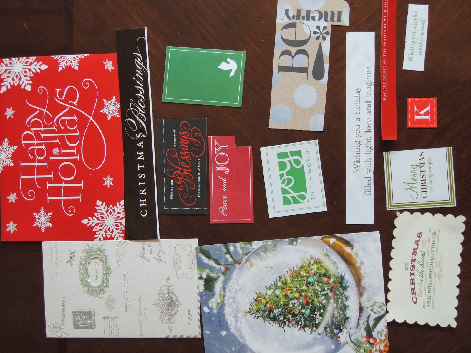 Holly Goes Lightly DIY Recycled Card Gift Tags