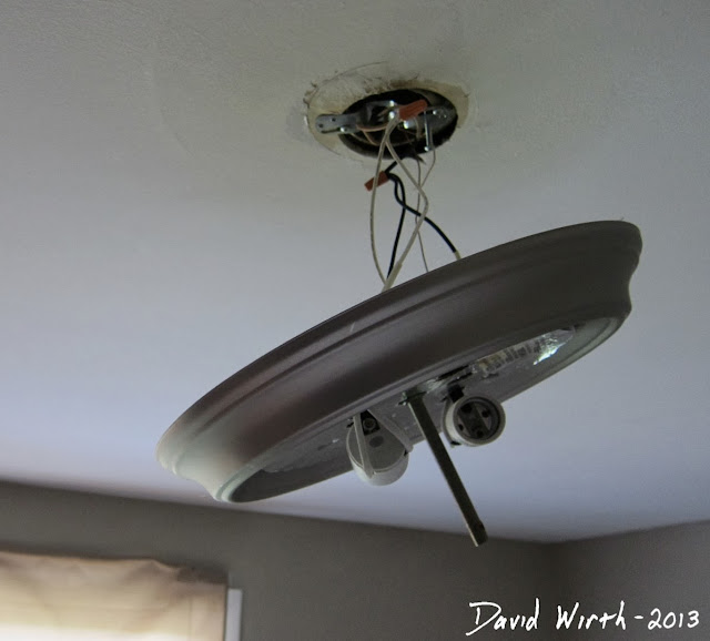 safe way to wire ceiling light, bedroom