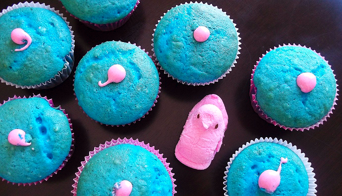 Bubblegum filled cupcakes