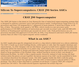 Cray ASIC webpage screenshot