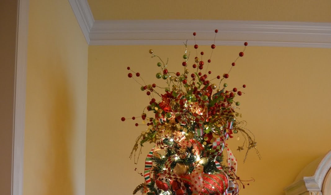 Kristen's Creations Decorating A Christmas Tree With Mesh Ribbon Tutorial