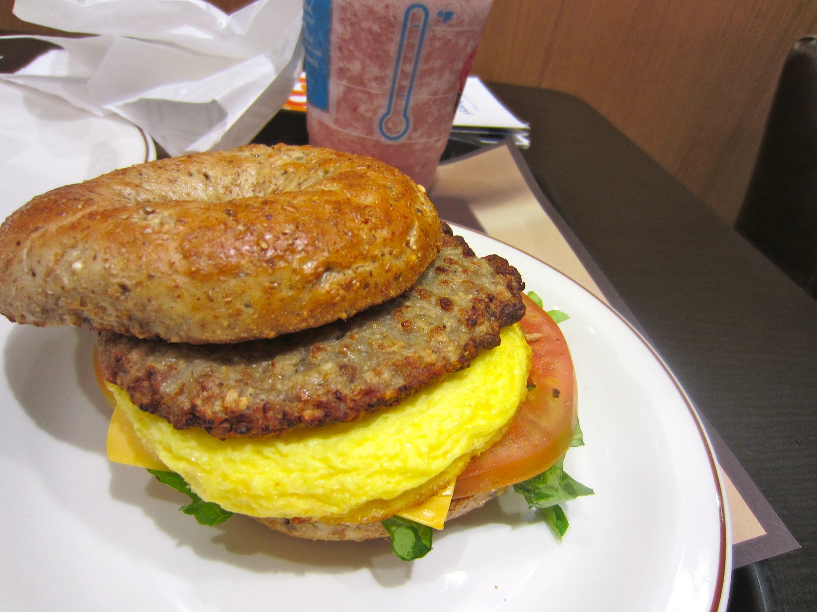 Living to EAT Bagel B.E.L.T Dhs 18, Tim Hortons City Centre, Dubai