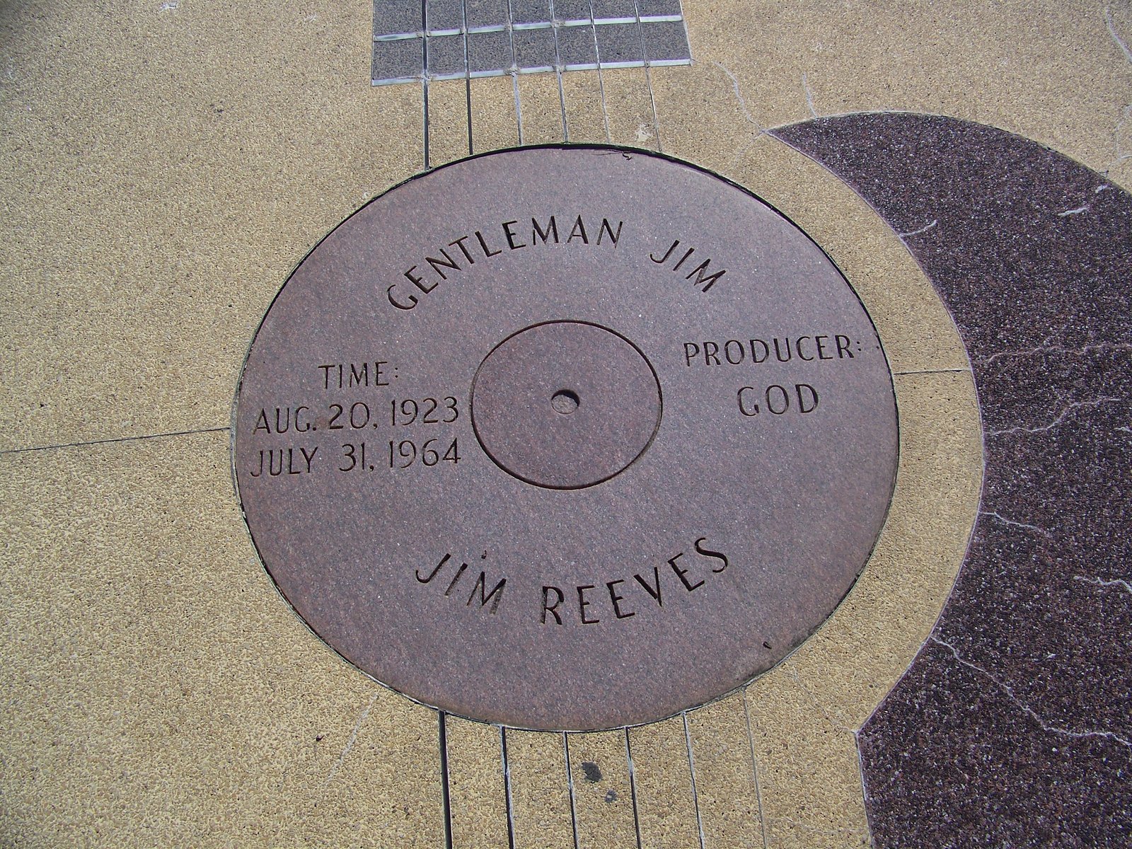 The older you will get... Jim Reeves Memorial Garden...
