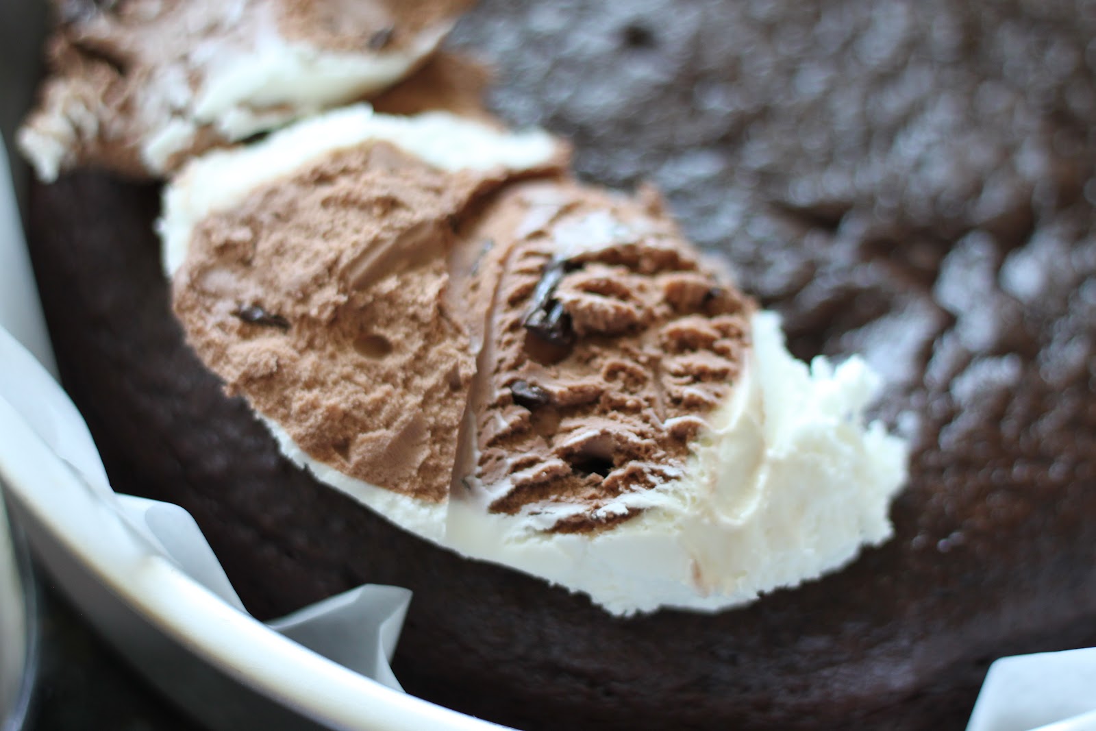 A Bountiful Kitchen Triple Chocolate Ice Cream Cake