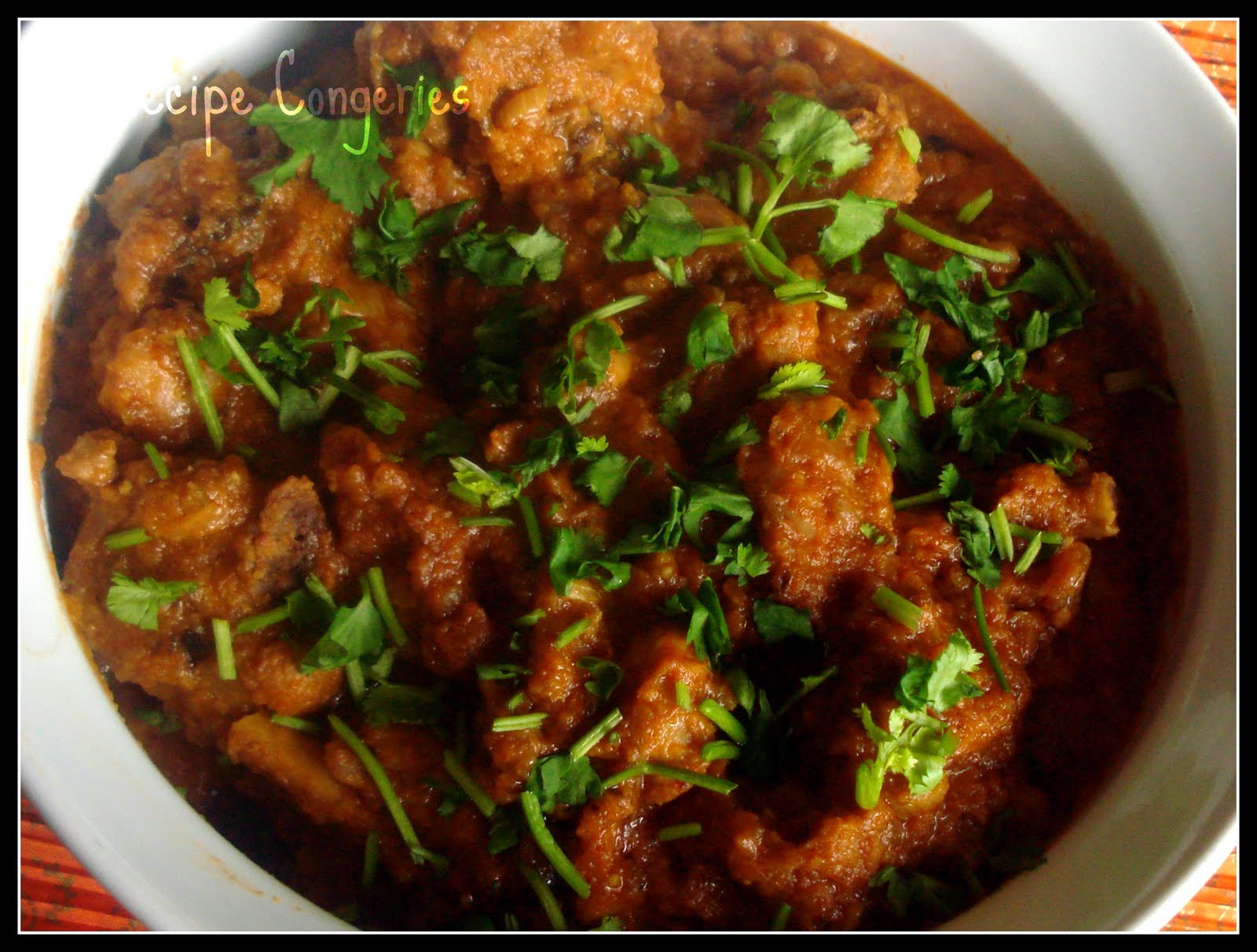 My Recipe Congeries: Chettinad Chicken