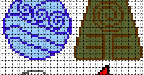 Minecraft Pixel Art Templates: Avatar Elements