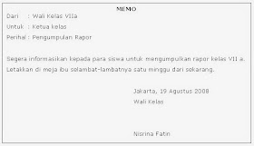 Contoh Surat Lamaran Kerja Contoh Memo Dan Penulisannya Mei 2015