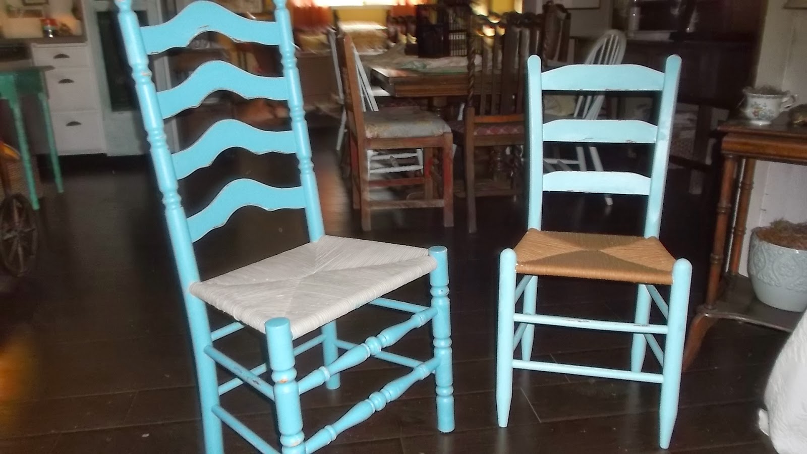 living a cottage life: Ladder Back Chairs