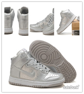 silver sequin nike dunks