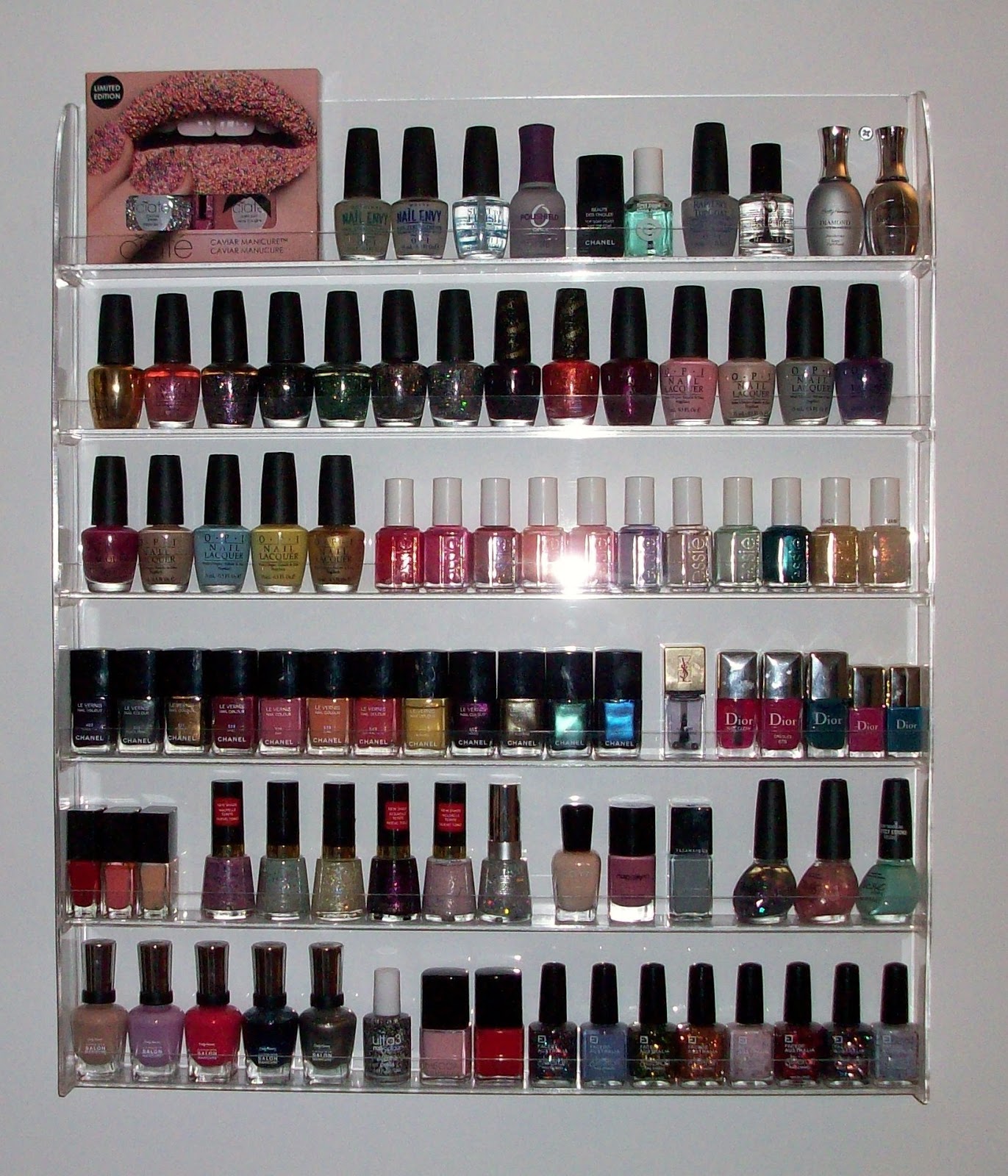 Luxury on the Lips Nail Polish Collection & Storage
