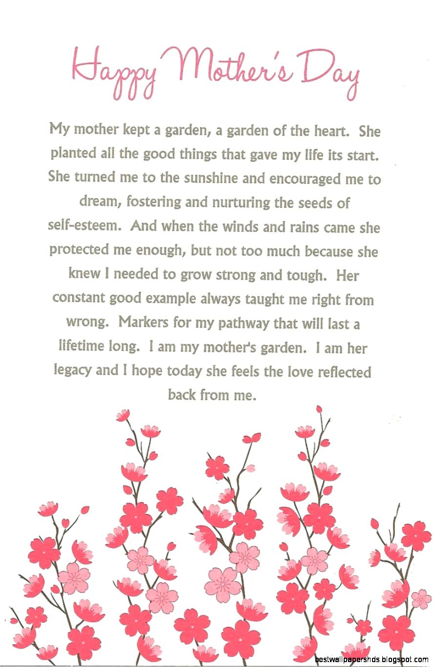 Quotes Fans Mothers Day Poems Quotes Fans Mothers Day Poems