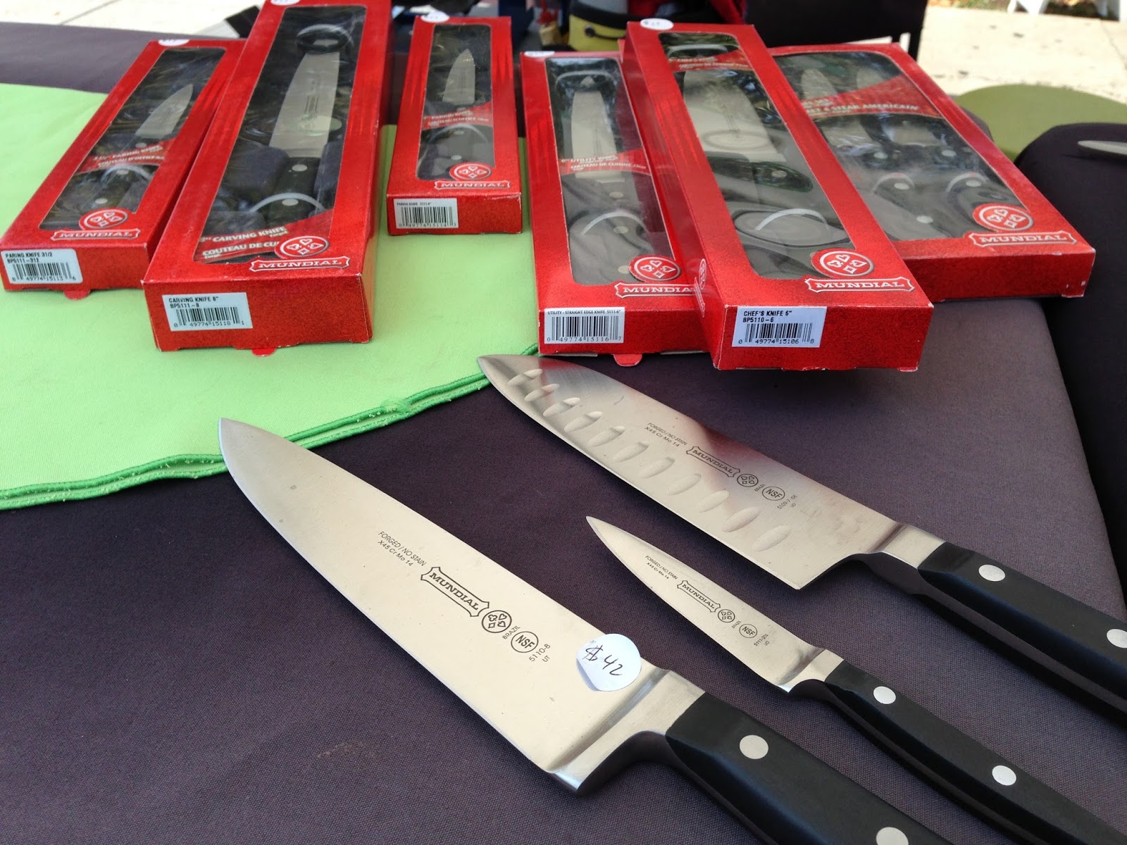 Mobile Knife Sharpening / Knife Sales Mundial Kitchen Knives