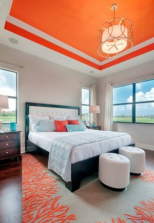 15 Dormitorios Decorados con Naranja - Ideas para decorar dormitorios