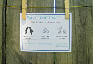 Save the Date Pregnancy Announcement