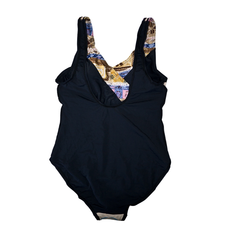 FASHION CARE 2U S124 Black One Piece Swimsuit Swimwear XXL