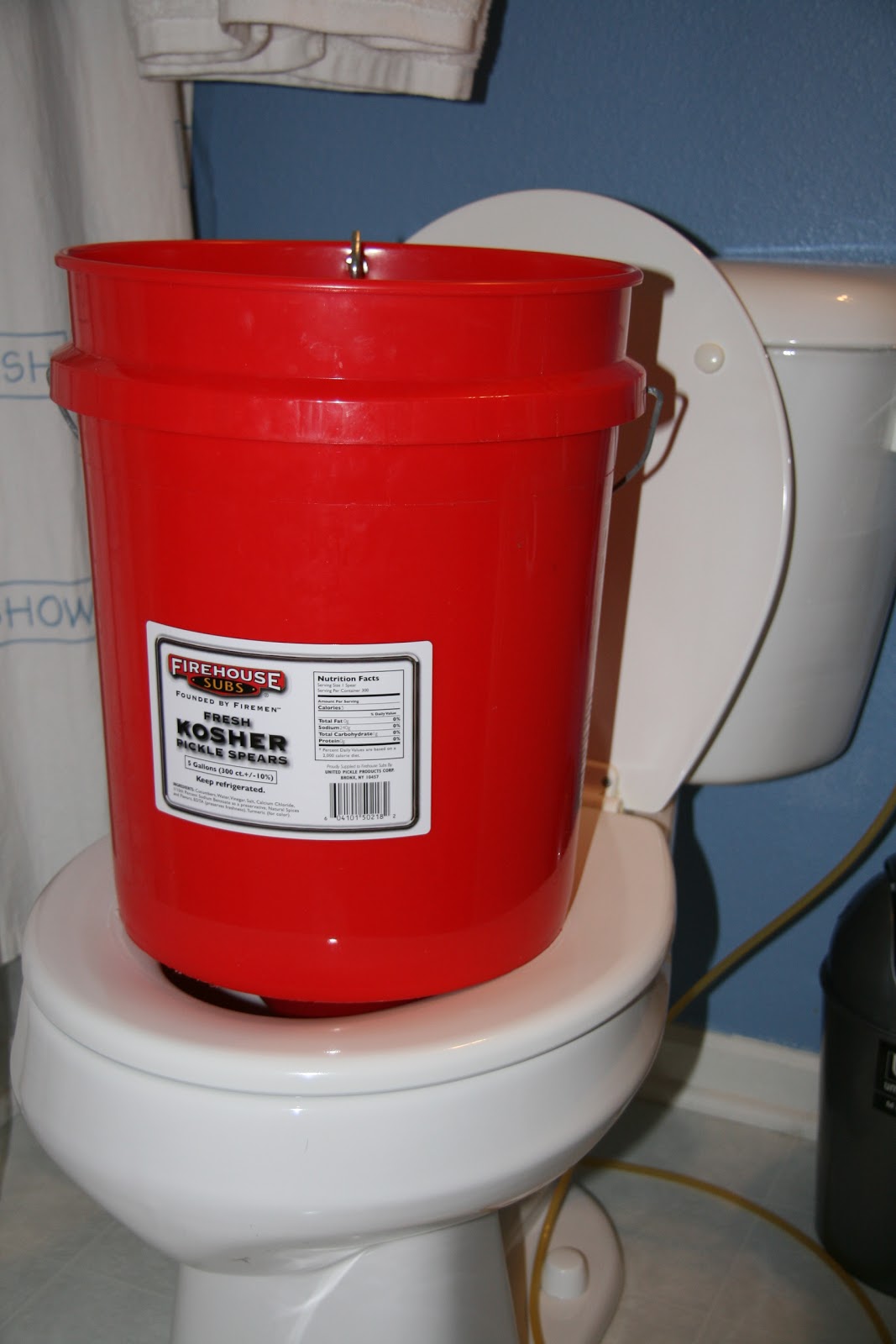 The Johnston Family Firehouse Pickle Bucket