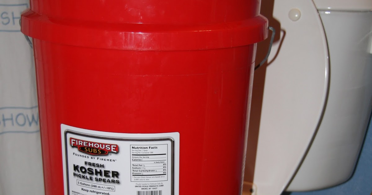The Johnston Family Firehouse Pickle Bucket