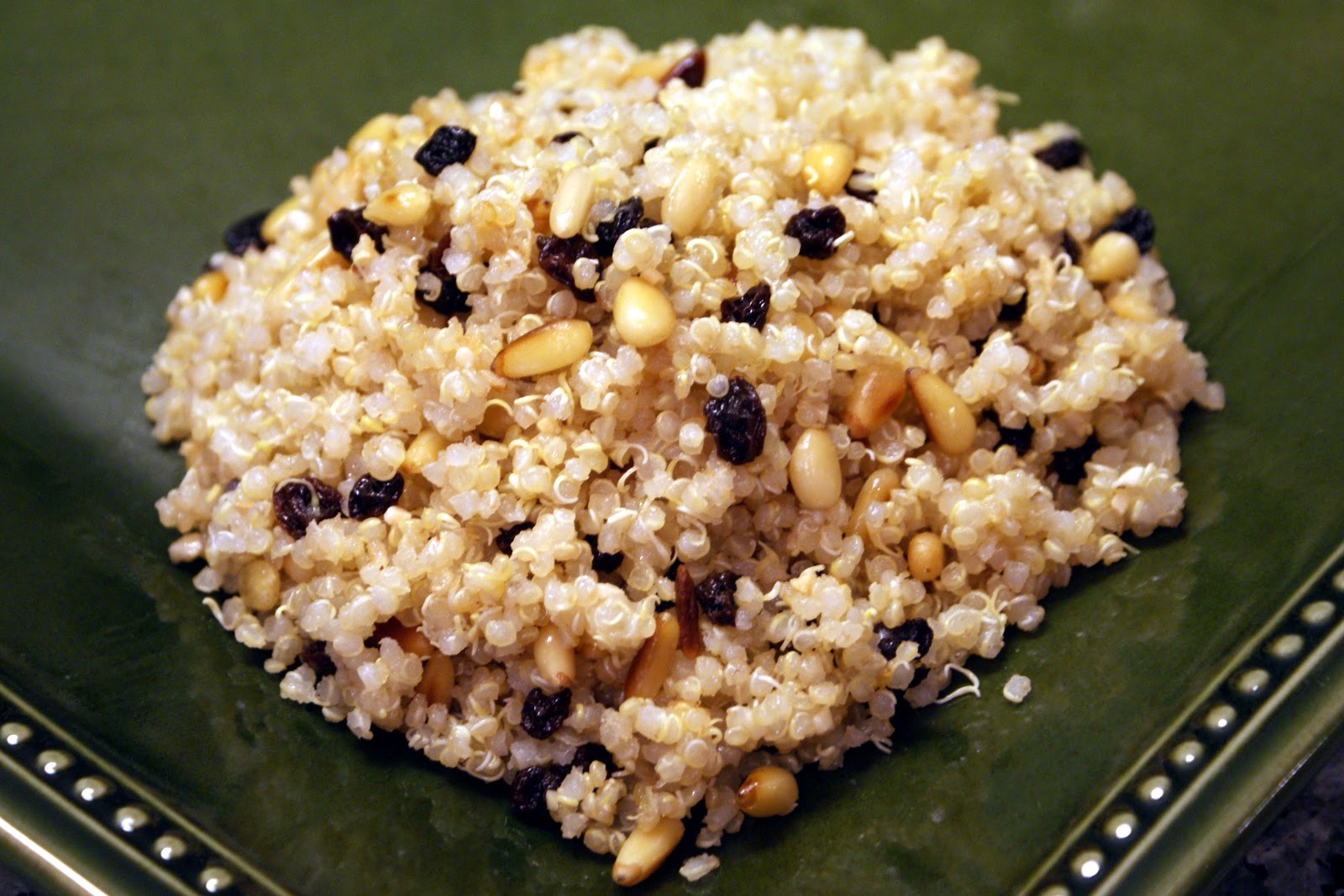 The Baker's Mann Quinoa with Pine Nuts and Currants