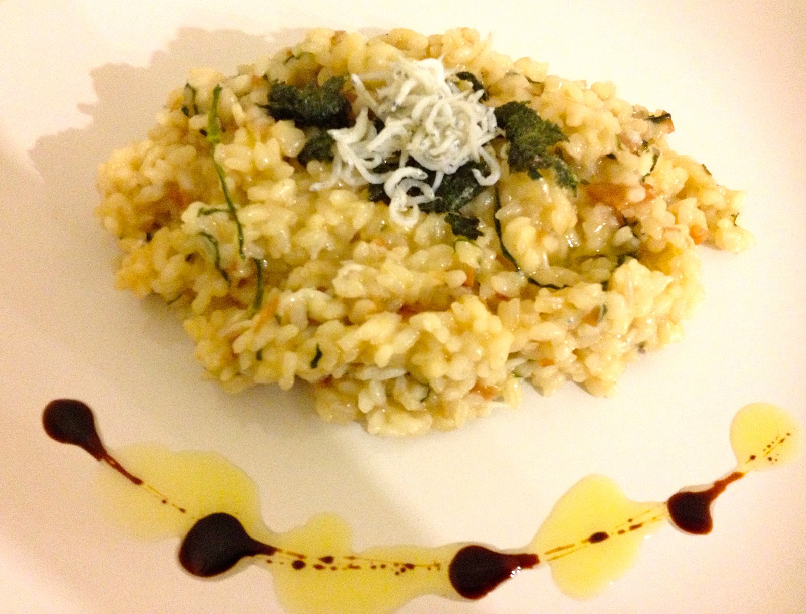 Poppin' kitchen Ume plum and Japanese anchovy risotto