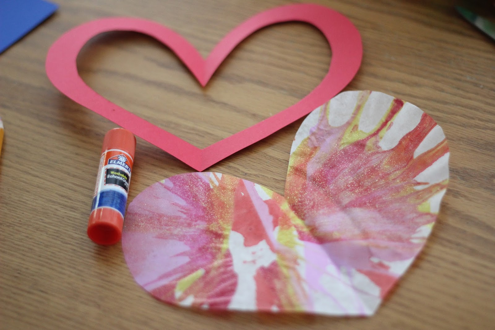 Toddler Approved! Spin Art Heart Suncatchers