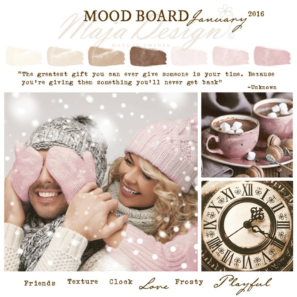 My Scrappin Spot Maja Designs January Mood Board