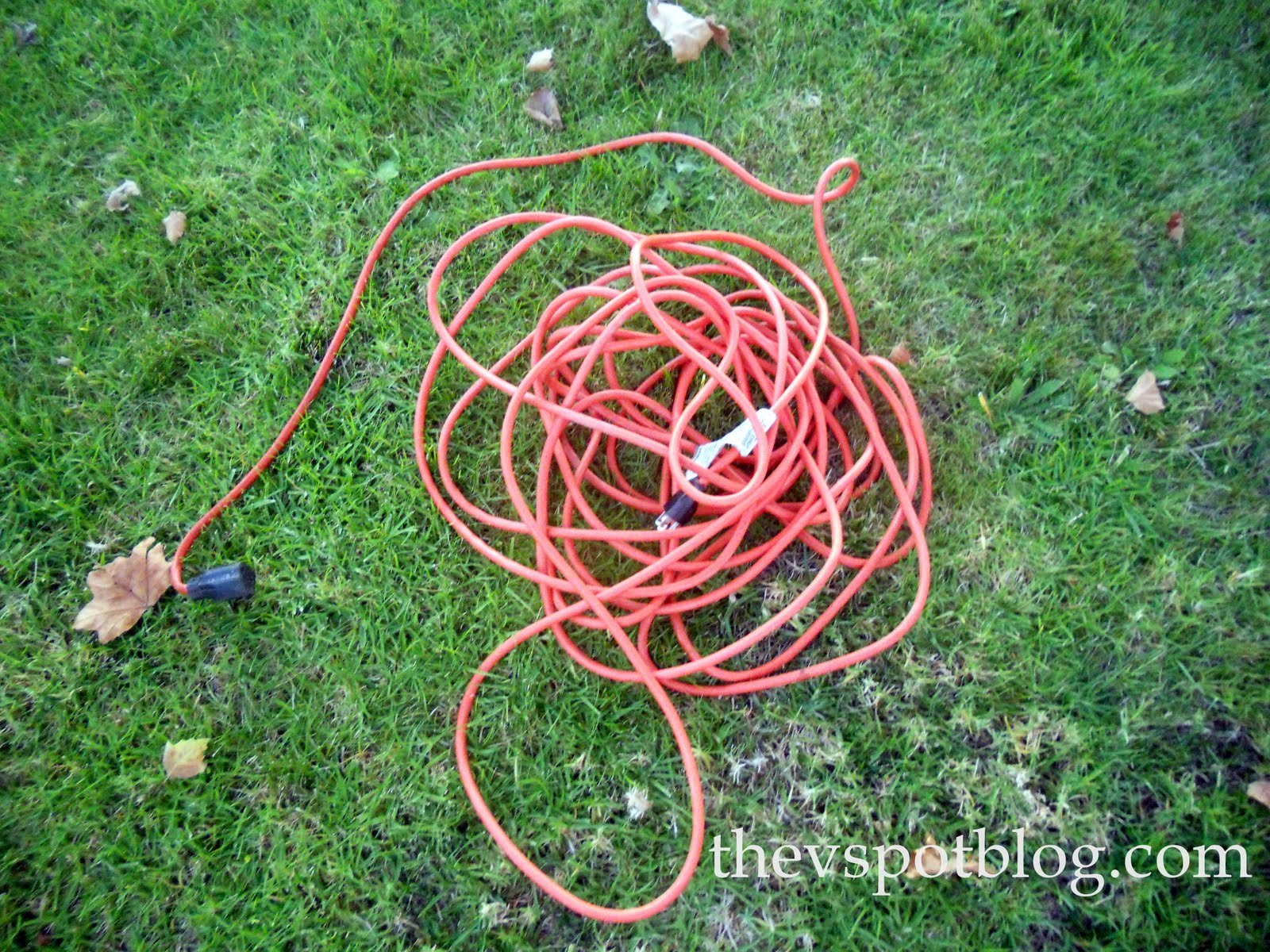 Wrangling extension cords. How to keep them neat and organized. The V