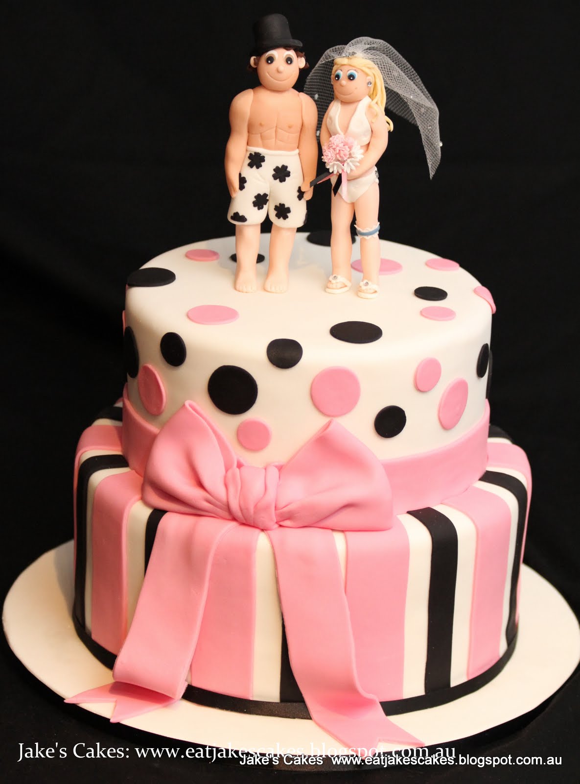 Jake's Cakes Fondant Bikini Figurine Wedding cake