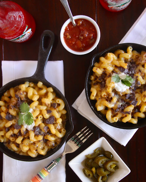  individual mexican mac and cheese skillets