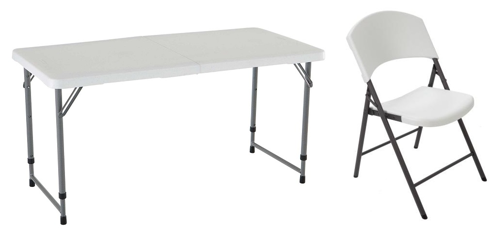 Lifetime 4 Foot Adjustable Height Folding Utility Table 15 Lifetime Folding Chair 11 99 Free Store Pickup At Pep Boys Or Paid Lifetime 4 Foot Adjustable Height Folding Utility Table 15 Lifetime Folding Chair 11 99 Free Store Pickup At Pep Boys Or Paid