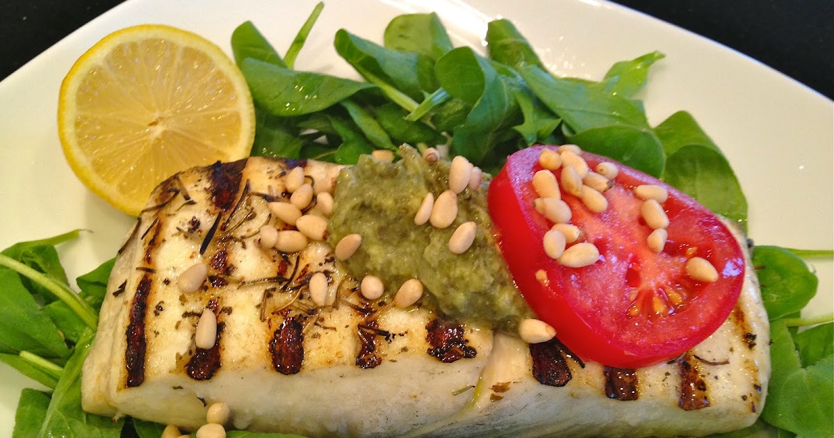 Fresh From Nancy's Garden Italian Grilled Halibut...La Dolce Vita