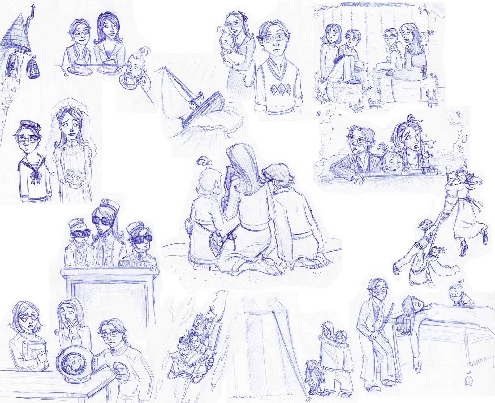 pen and pencil sunday sketches a series of unfortunate drawings