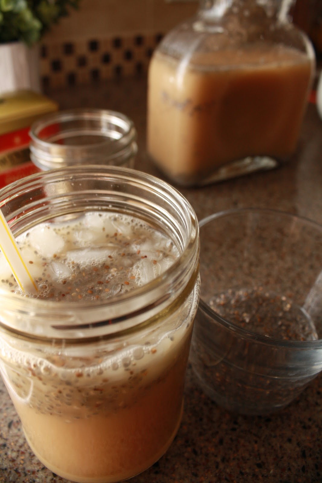 Blissfully Domestic Chia Seed Milk Tea