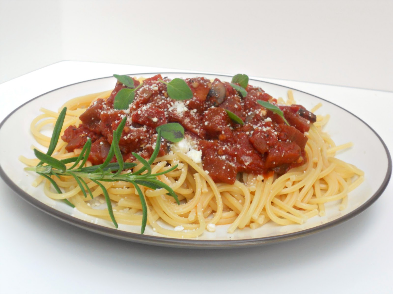 Eggplant Bolognese Meatless Monday HezziD's Books and Cooks