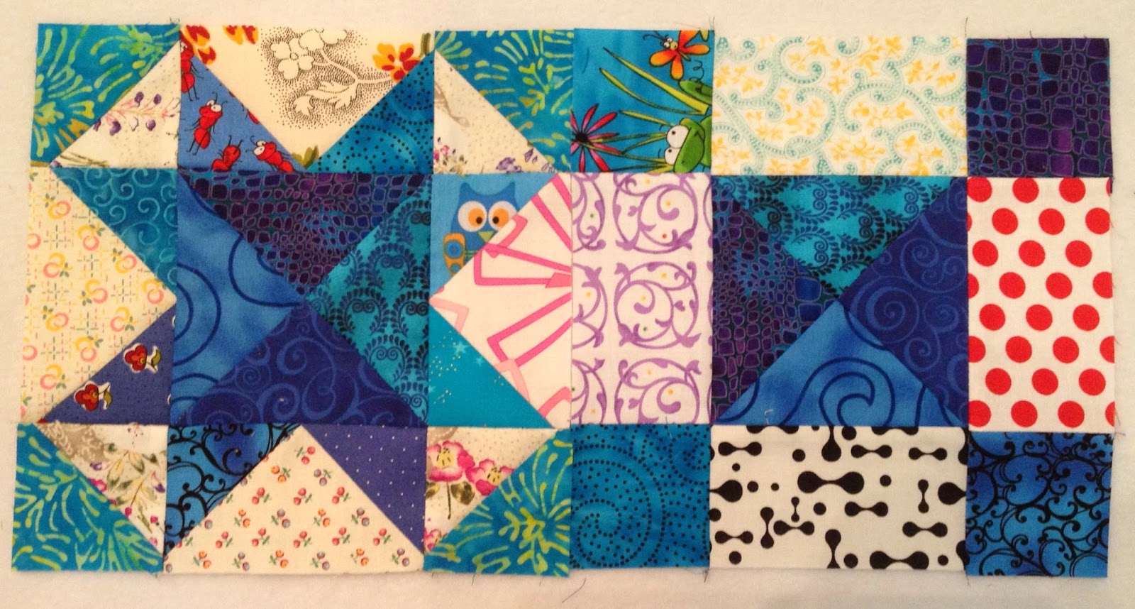 Susan's Quilt Creations Bathrobe blocks 31, 32My Blue Heaven, Nine